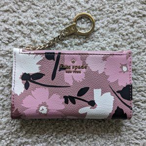 Kate Spade Mikey Keychain Wallet Pink Floral